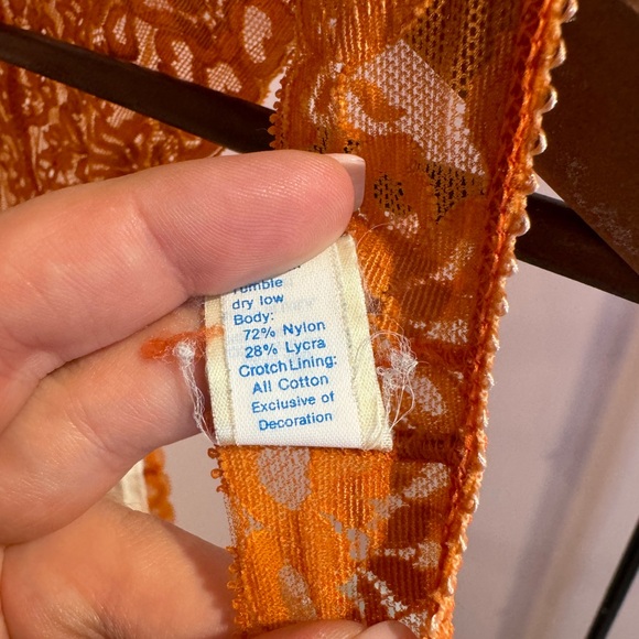 Vintage Orange Victoria’s Secret Panties OS - Picture 3 of 5